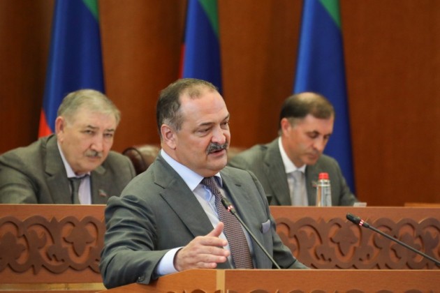 Глава Дагестана выступил на итоговой сессии Народного Собрания Республики Дагестан